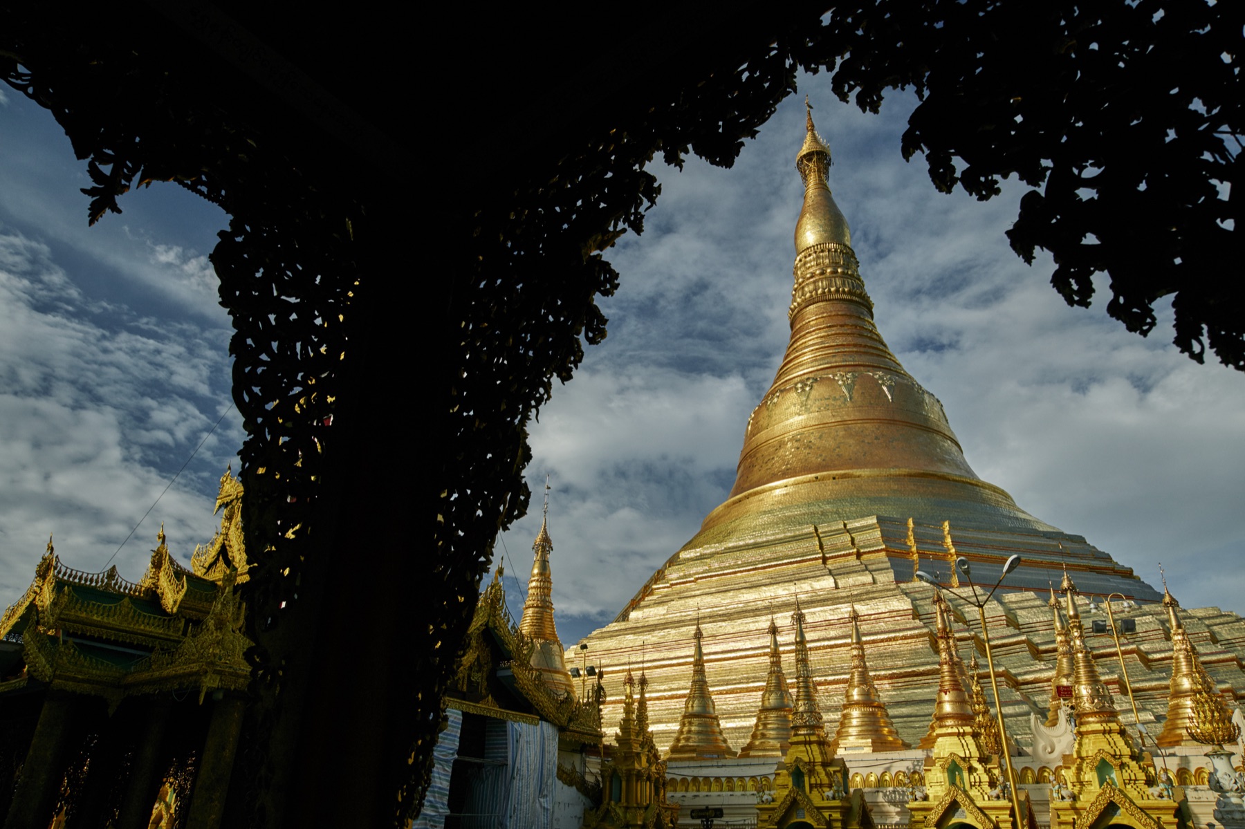 The golden Shwedagon Pagoda in Yangon