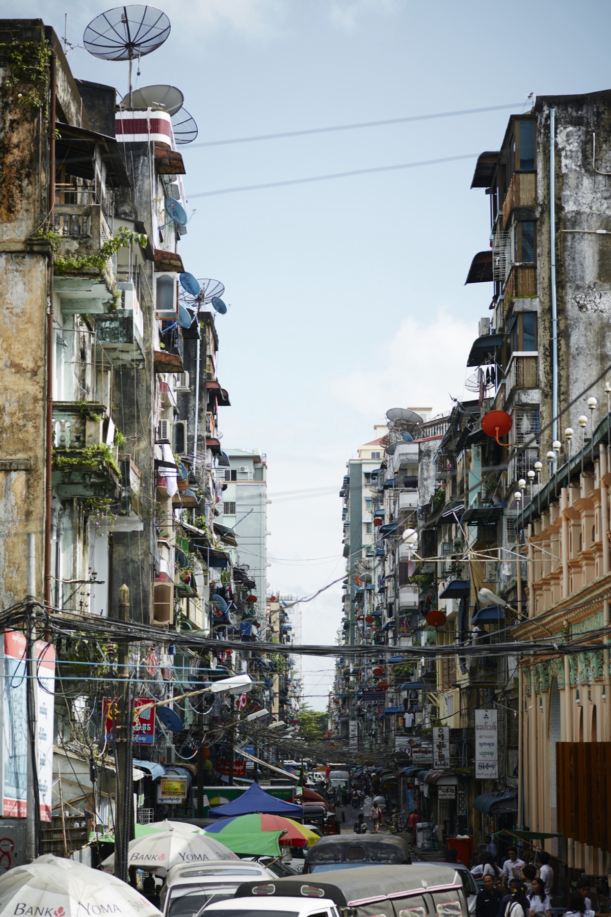 A street in Yangon, Myanmar
